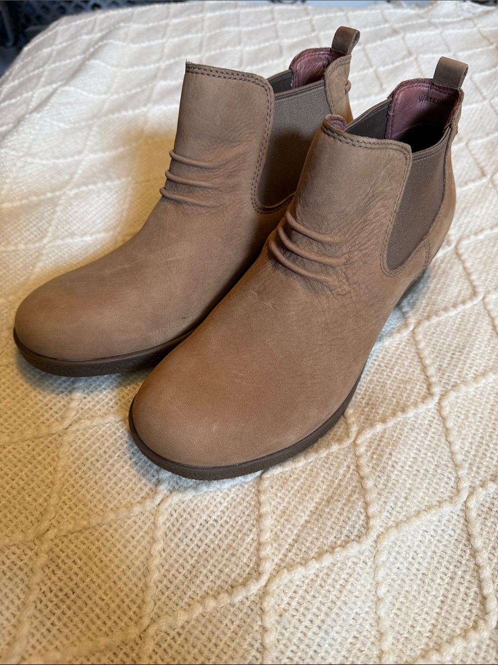Dansko Taupe Slip-On Chelsea Ankle Boots